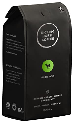 Kicking Horse Kick Ass Dark Roast Ground Coffee 10oz