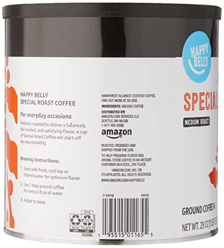 Happy Belly Special Roast Ground Coffee, Medium, 29oz