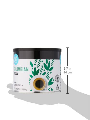 Amazon Brand Happy Belly Colombian Ground Coffee 1.5lb