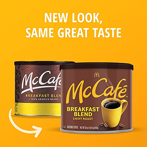 McCafe Breakfast Blend Light Roast Ground Coffee, 30 oz