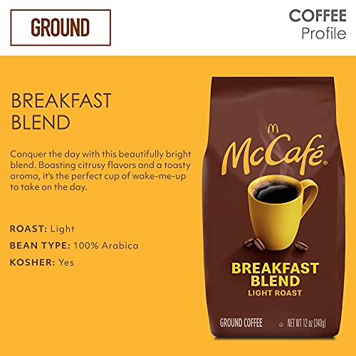 McCafe Breakfast Blend Light Roast Ground Coffee 12oz
