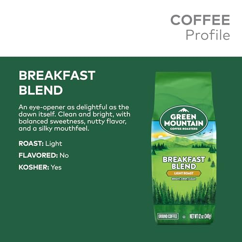 Ground Breakfast Blend Coffee by Green Mountain, 18 oz