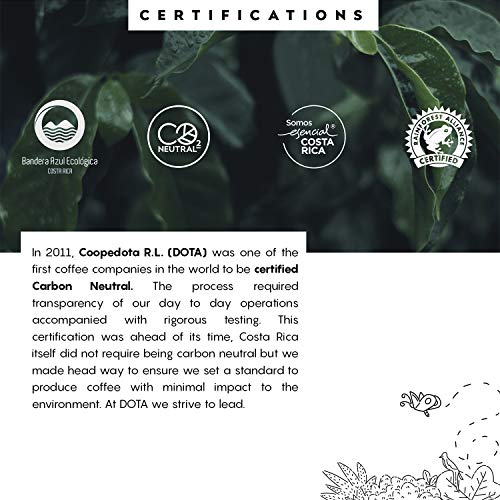 DOTA Costa Rican Light Roast Organic Arabica Coffee