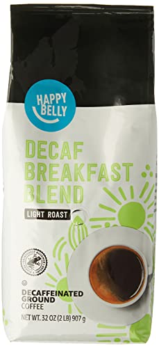 Happy Belly Decaf Breakfast Blend Ground Coffee, Light Roast