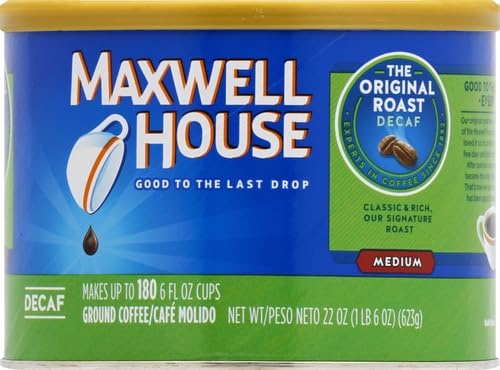 Maxwell House Decaf Medium Roast Ground Coffee Canister