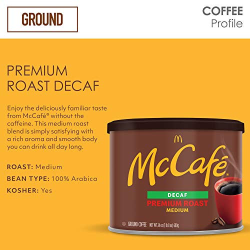McCafe Premium Roast Decaf 24 oz Ground Coffee