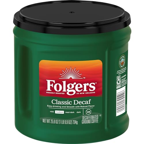 Folgers Classic Decaf Medium Roast Coffee, 25.9 oz