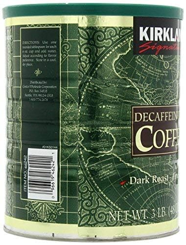 Kirkland Signature Decaf Colombian Dark Roast Coffee - 6lbs