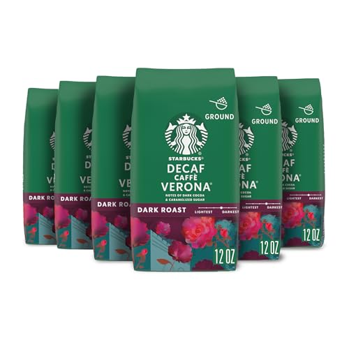 Starbucks Decaf Caffé Verona Dark Roast Ground Coffee