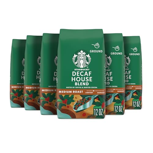 Starbucks Decaf House Blend Ground Coffee - 6 bags