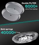 Coffee Gator French Press + Travel Jar - 34oz Gray