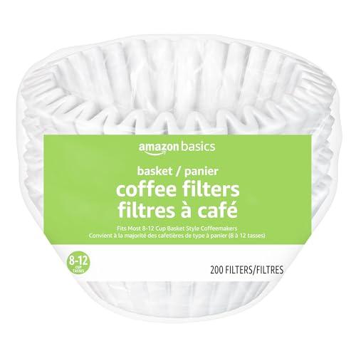 200 White Coffee Filters for 8-12 Cup Coffee Makers