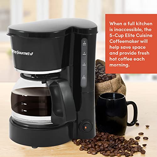 Elite Gourmet EHC-5055# Black Drip Coffee Maker