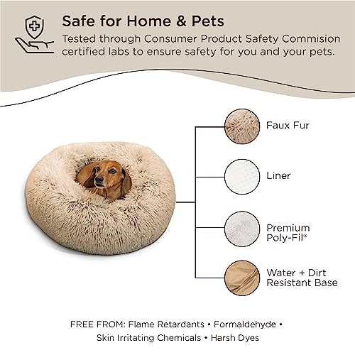 Sheri's Cozy Taupe Donut Bed 23x23