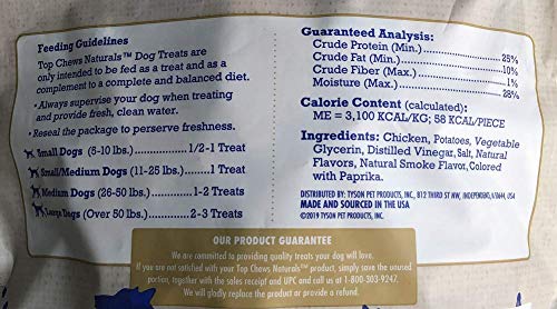 Natural Chicken Jerky Dog Treats - 48 OZ