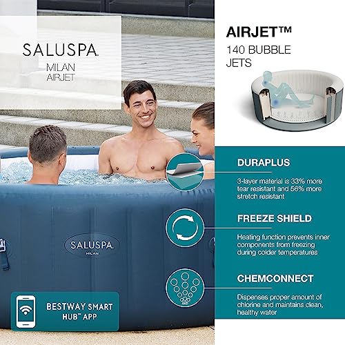 6 Person Inflatable Hot Tub with AirJets