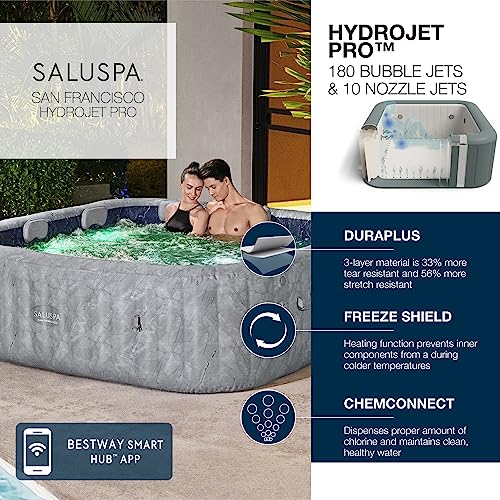 SaluSpa HydroJet Pro: Large Square Hot Tub