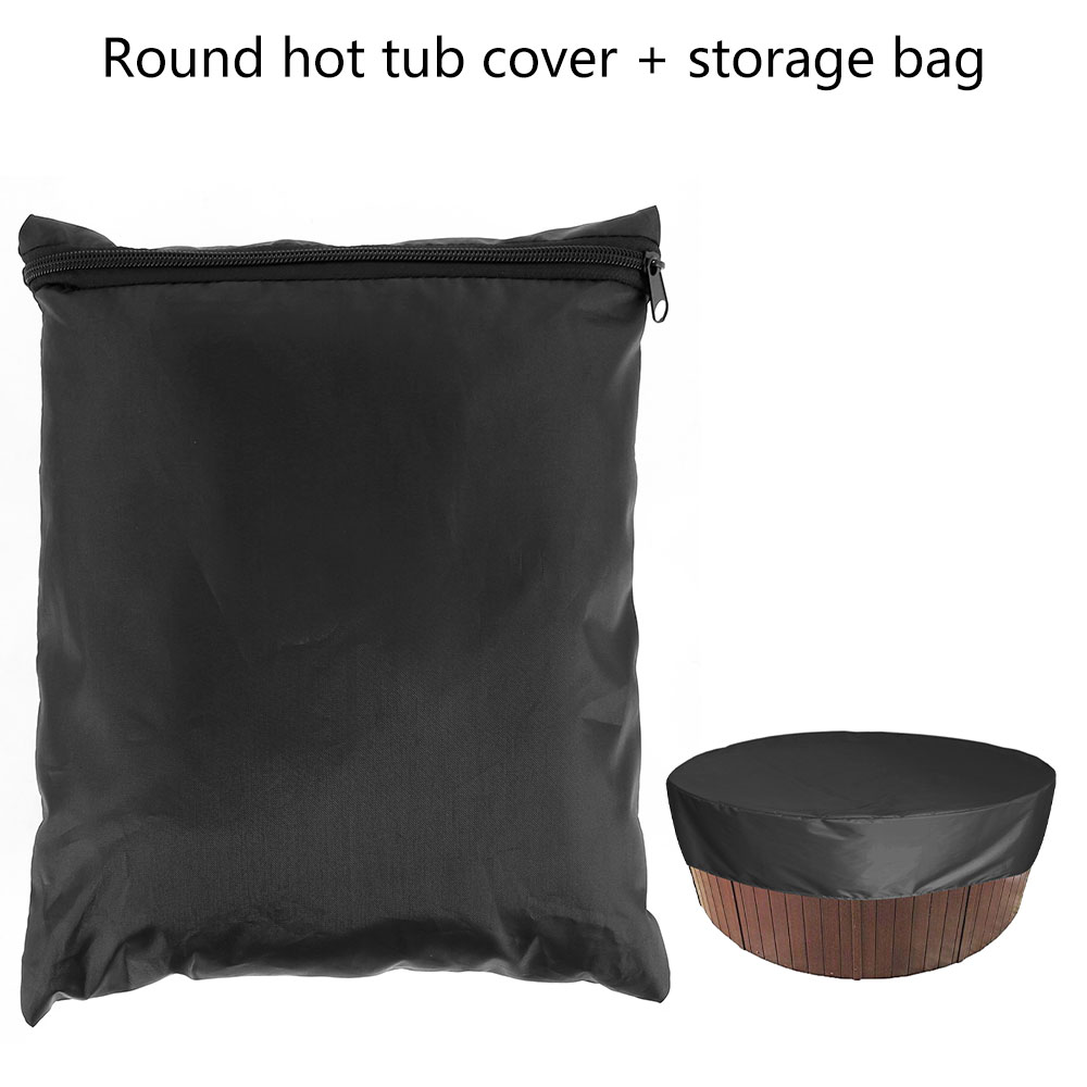 Round Hot Tub Weatherproof Cover - Large