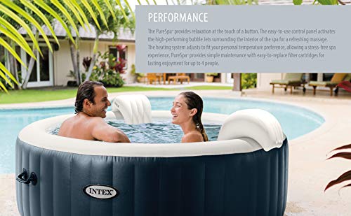 Intex 6 Person Round Hot Tub with Bubble Jets
