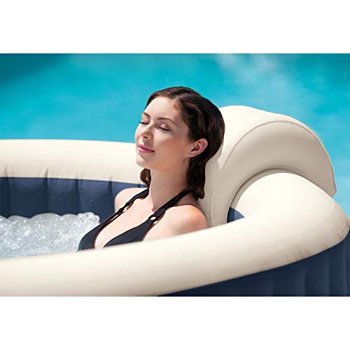 Intex PureSpa 4 Person Inflatable Portable Heated Bubble Jet Spa Hot Tub and Cover Package with Built In Heater Pump