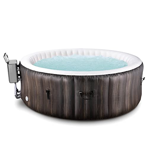 Portable Inflatable Hot Tub with LED and Jets