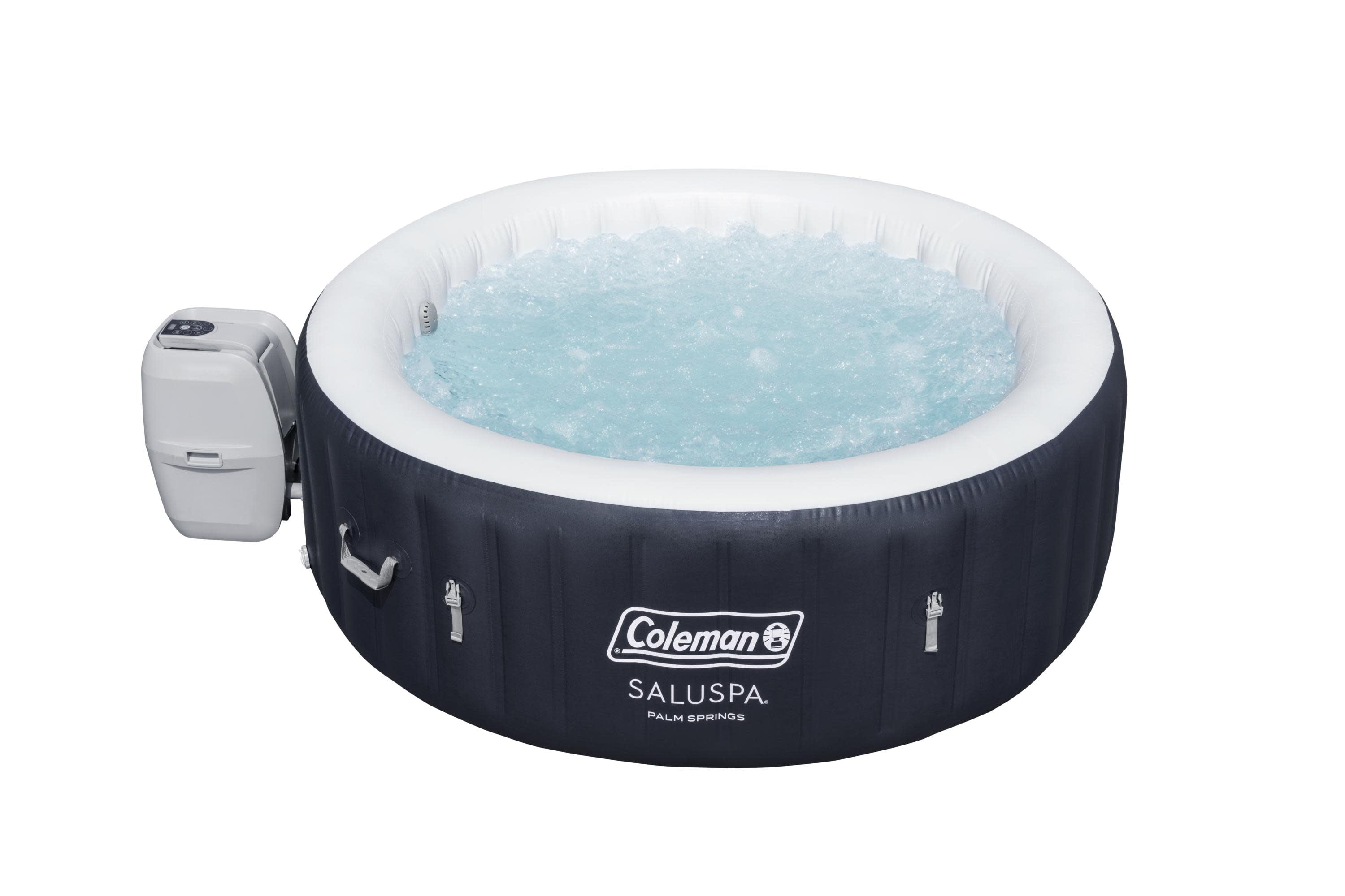 Coleman SaluSpa Inflatable Hot Tub Spa | Portable Hot Tub with Heated Water System and 140 Bubble Jets | Fits Up to 4 People