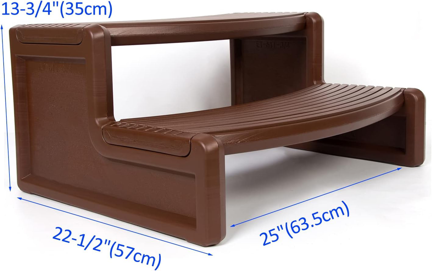 Striped Slip Resistant Hot Tub Step