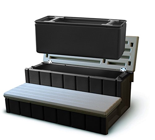 Confer Plastics Spa Step mit Aufbewahrung, Grau