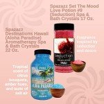 Aromatherapy Hot Tub Crystals Bundle: Love & Paradise