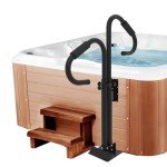 Adjustable Two-Way Hot Tub Handrails with Swivel