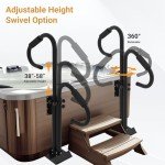 Adjustable Two-Way Hot Tub Handrails with Swivel