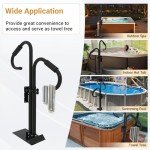 Adjustable Two-Way Hot Tub Handrails with Swivel