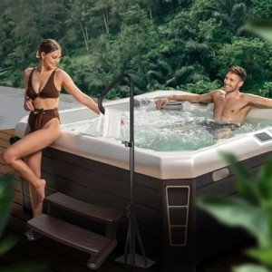 Spa Safety Handrail - 58" Rotatable & Rust-Proof