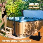 Adjustable Hot Tub Handrail with Sponge Grip