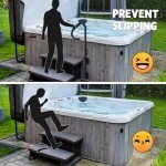 Adjustable Hot Tub Handrail with Grip Handle
