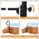Adjustable Hot Tub Handrail with Grip Handle
