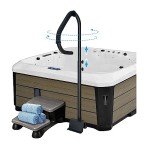 Adjustable Hot Tub Handrail with 360 Rotating Handle