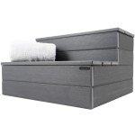 DENKOE Waterproof Hot Tub Steps - Gray, Non-Slip