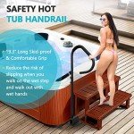 Adjustable Hot Tub Handrail with 360 Rotating Handle