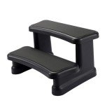 Universal No-Slip Hot Tub Outdoor Steps - Black