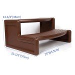HECASA Slip-Resistant Spa Step Stool for Hot Tubs
