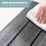 DENKOE Waterproof Hot Tub Steps - Gray, Non-Slip