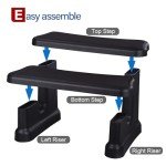 Universal No-Slip Hot Tub Outdoor Steps - Black