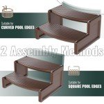 HECASA Slip-Resistant Spa Step Stool for Hot Tubs
