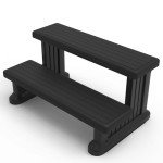 GREVO Hot Tub Steps for Round or Straight Spas