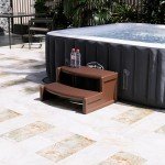 HECASA Slip-Resistant Spa Step Stool for Hot Tubs