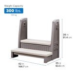 Step2 Hot Tub Storage Steps with Handrails