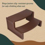 HECASA Slip-Resistant Spa Step Stool for Hot Tubs