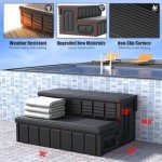 Sturdy Non-Slip Hot Tub Steps with Storage
