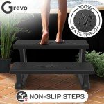 GREVO Hot Tub Steps for Round or Straight Spas